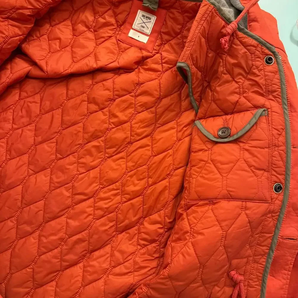 GQ Todd Snyder x Gap Orange Pulp Cadet Parka Small - Picture 4 of 8